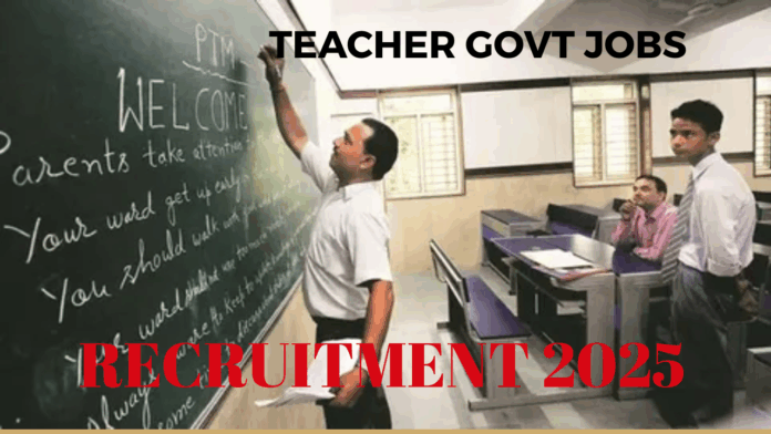 Latest Teacher Jobs 2025 in Government Schools