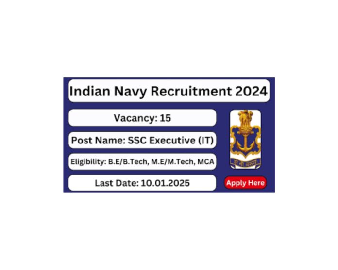 Indian Navy SSC Executive IT Recruitment 2025