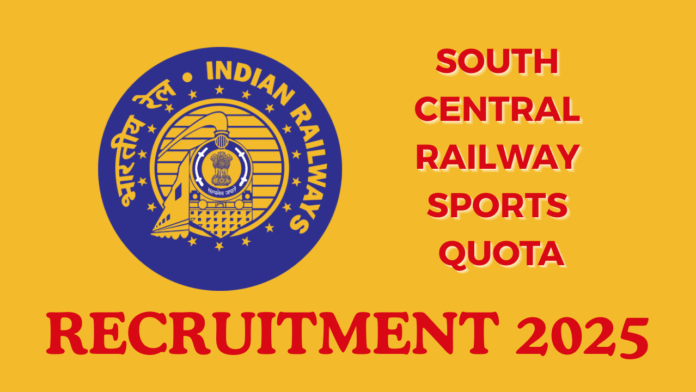 The online application form for the SCR Sports Quota Vacancy 2025-26 will be accessible from 25th October 2025 until 24th November 2025.