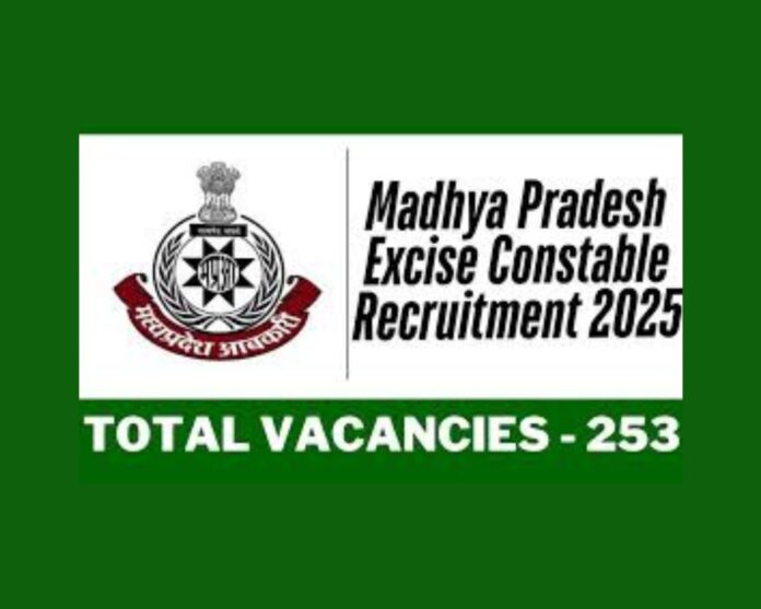 Madhya Pradesh Excise Constable Recruitment 2025