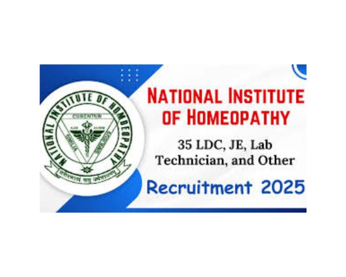 The National Institute of Homoeopathy (NIH) Recruitment 2025