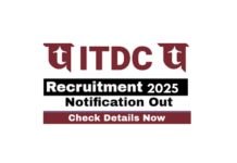 ITDC Recruitment 2025: Online Application for Various Posts India Tourism Development Corporation Limited (ITDC) Recruitment 2025