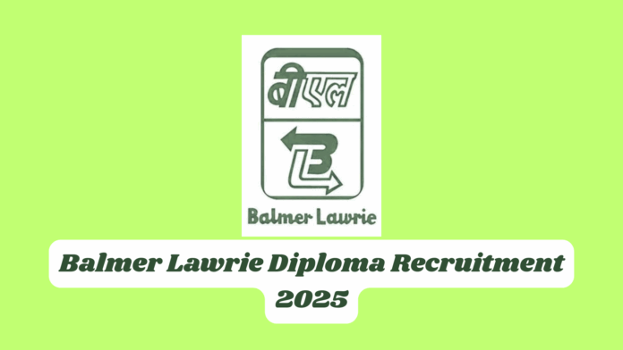 Balmer Lawrie Diploma Engineering Recruitment 2025
