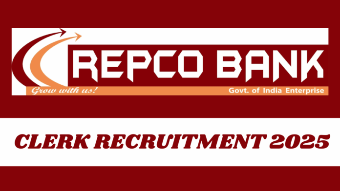 REPCO Bank Clerk Recruitment 2025