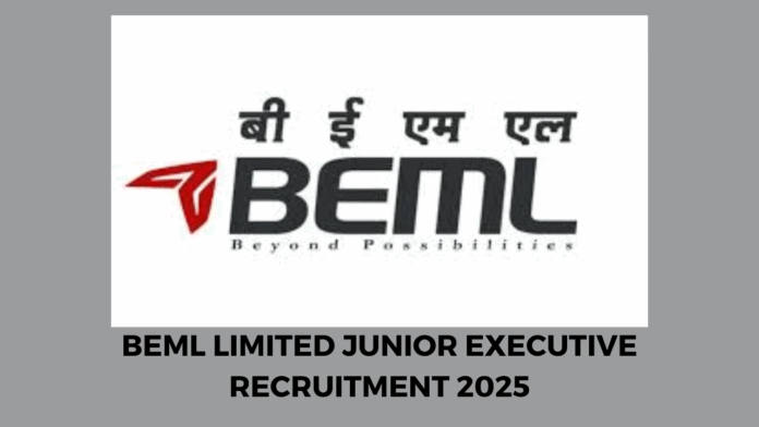 BEML Limited Junior Executive Recruitment 2025