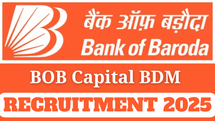 Bank of Baroda (BOB) Capital Business Development Manager Recruitment 2025