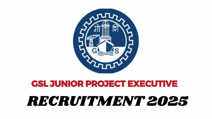 Goa Shipyard Limited (GSL) Junior Project Executive Recruitment 2025