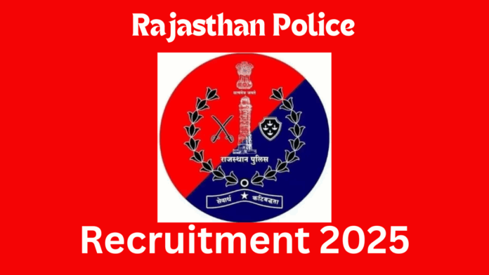 Rajasthan Police Constable Sports Quota Recruitment 2025