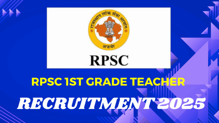 Rajasthan Public Service Commission (RPSC) 1st Grade Teacher Recruitment 2025