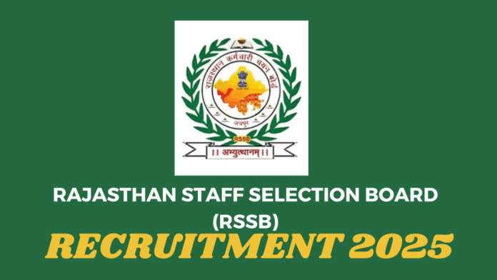The Rajasthan Staff Selection Board (RSSB) has issued the official announcement for the recruitment of Contractual Ayush Officers for the year 2025.