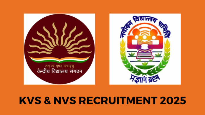 The online application process for KVS & NVS Recruitment 2025 began on 14th November 2025 and will conclude on 4th December 2025.