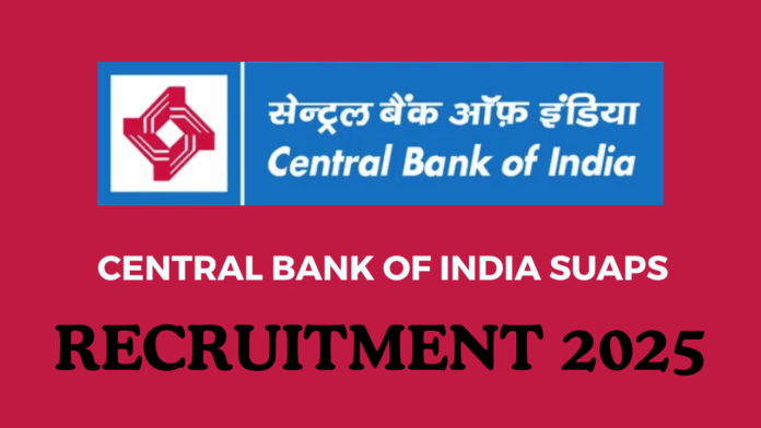 Applications for the CBI SUAPS Recruitment 2025 must be submitted by November 17, 2025.
