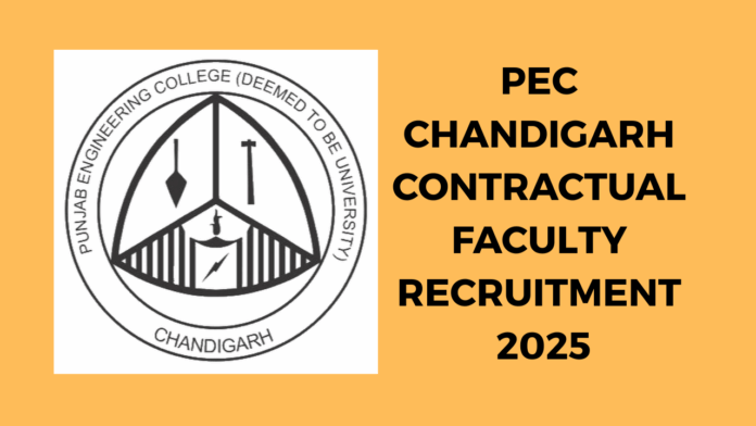 Punjab Engineering College Recruitment 2025