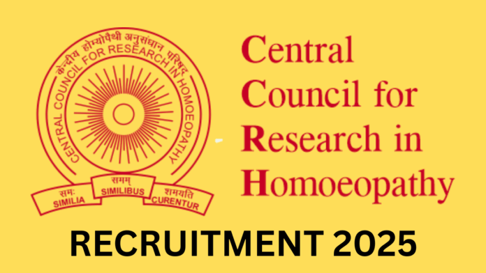 The online application form for CCRH Recruitment 2025 will be accessible from 5th November 2025 to 26th November 2025.