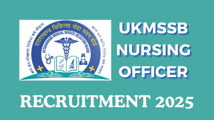 The online application form for the UKMSSB Nursing Officer Vacancy 2025 will be open from November 27, 2025, to December 17, 2025.