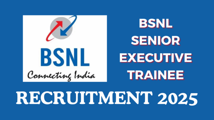 The online application form for the BSNL Senior Executive Trainee Recruitment 2025 will be available starting in November 2025