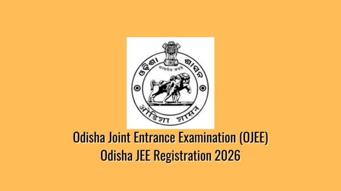 Odisha JEE Registration 2026