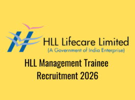 HLL Management Trainee Recruitment 2026