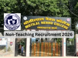 Motilal Nehru College Evening Non-Teaching Recruitment 2026