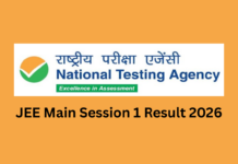 JEE Main Session 1 Results (Released) 2026: Scorecards for BE/BTech Paper 1 Now Available for Direct Download Here JEE Main Session 1 Result 2026